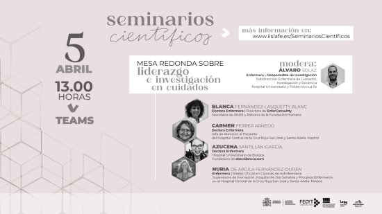 Liderazgo e investigación en cuidados | Events | IIS La Fe